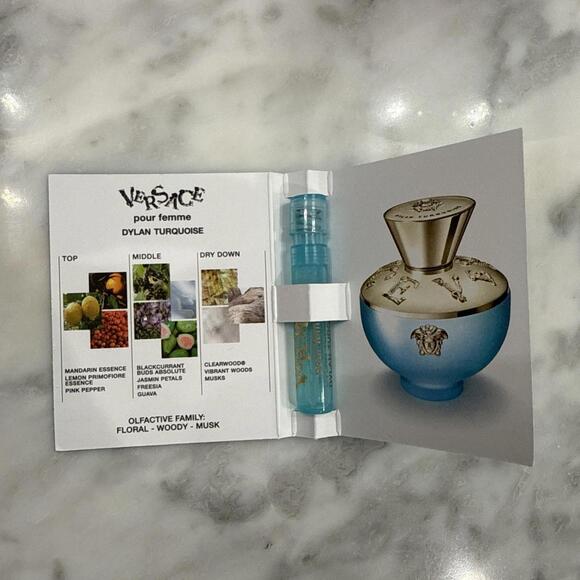 4 Versace Women's Fragrance Samples Dylan Purple, Turquoise, Bright Crystal - Picture 3 of 6